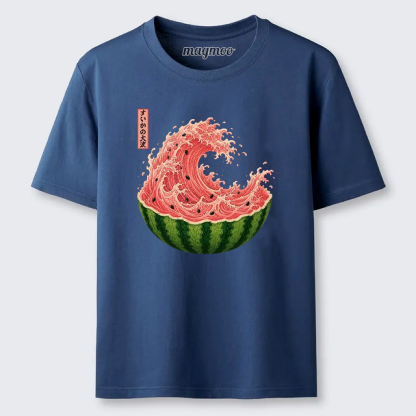 Magmoo Watermelon Wave Summer Ukiyo Art Classic T-shirt