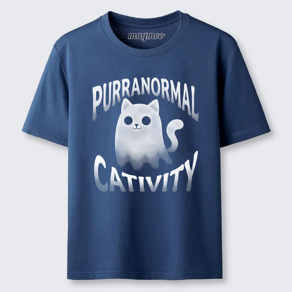 Magmoo Funny Ghost Cat Meme Classic T-shirt