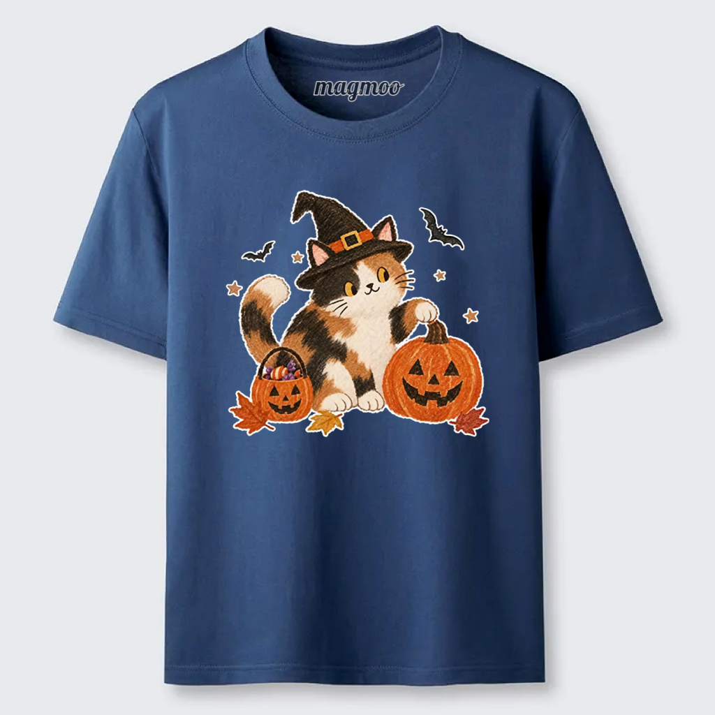 Magmoo Halloween Pumpkin Cat Meme Classic T-shirt