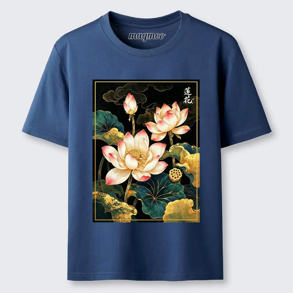 Magmoo Oriental Lotus Print Classic T-shirt