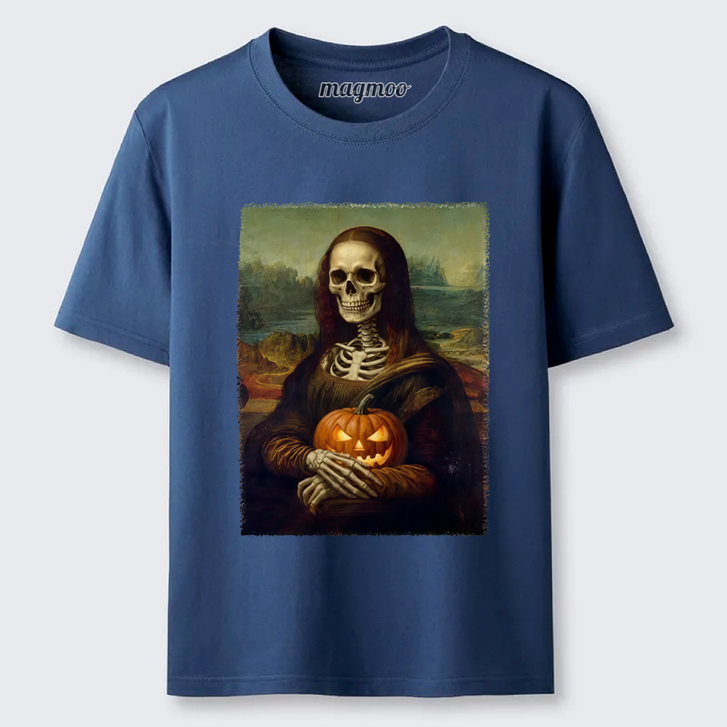 Magmoo Skeleton Mona Lisa Meme Classic T-shirt