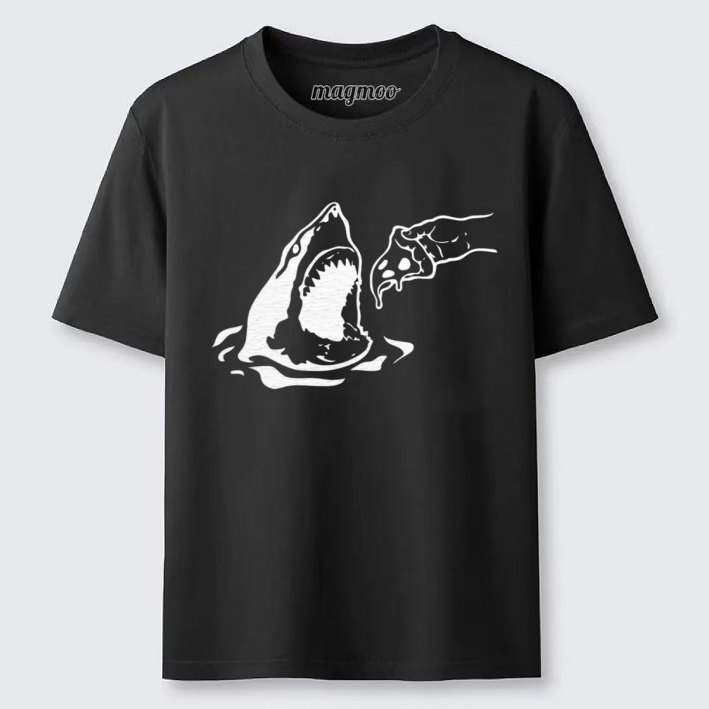 Magmoo Shark Loves Pizza T-shirt