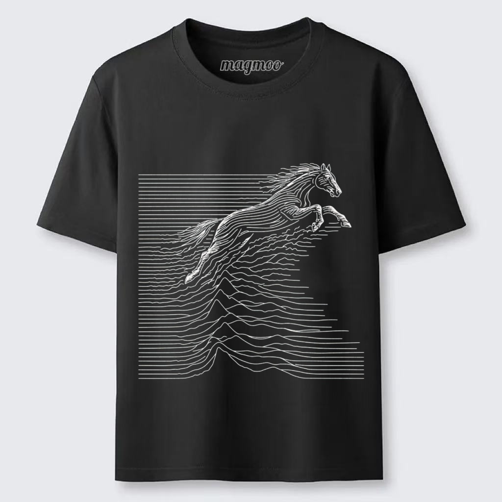 Magmoo Line Art Stallion T-shirt