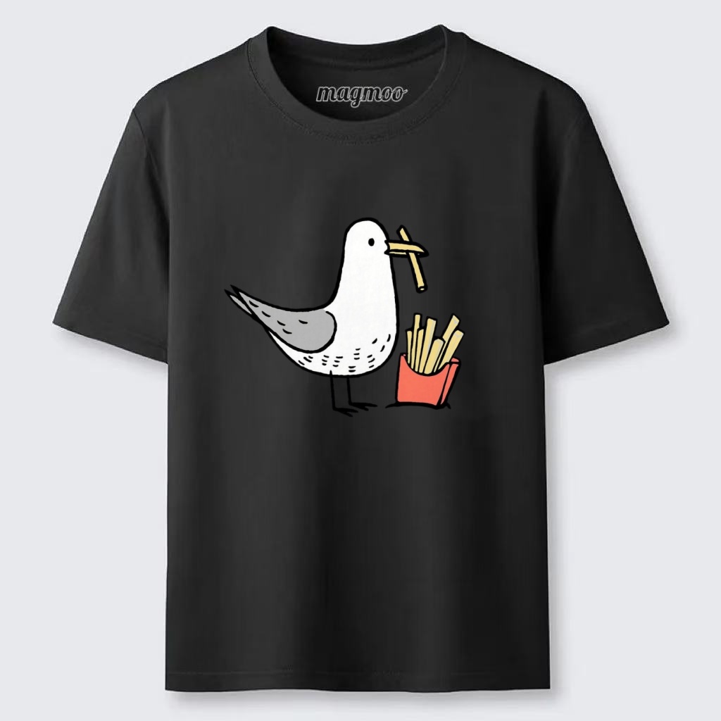 Magmoo Fry Thief Seagull T-shirt