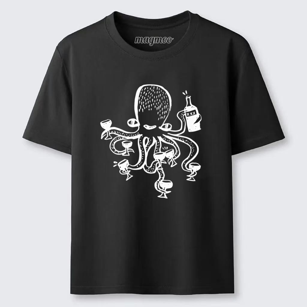 Magmoo Wine Octopus T-shirt