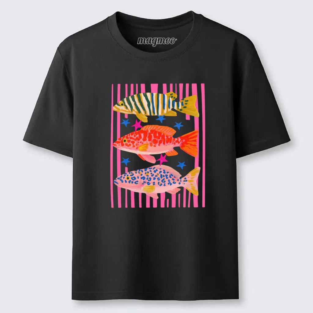 Magmoo Tropical Fish Trio T-shirt