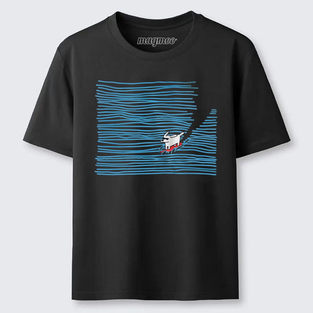 Magmoo Wave Surf Dog T-shirt