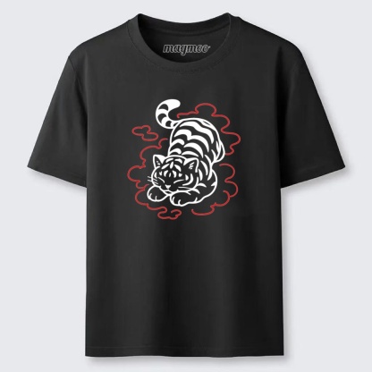 Magmoo Cloud Sleeping White Tiger T-shirt