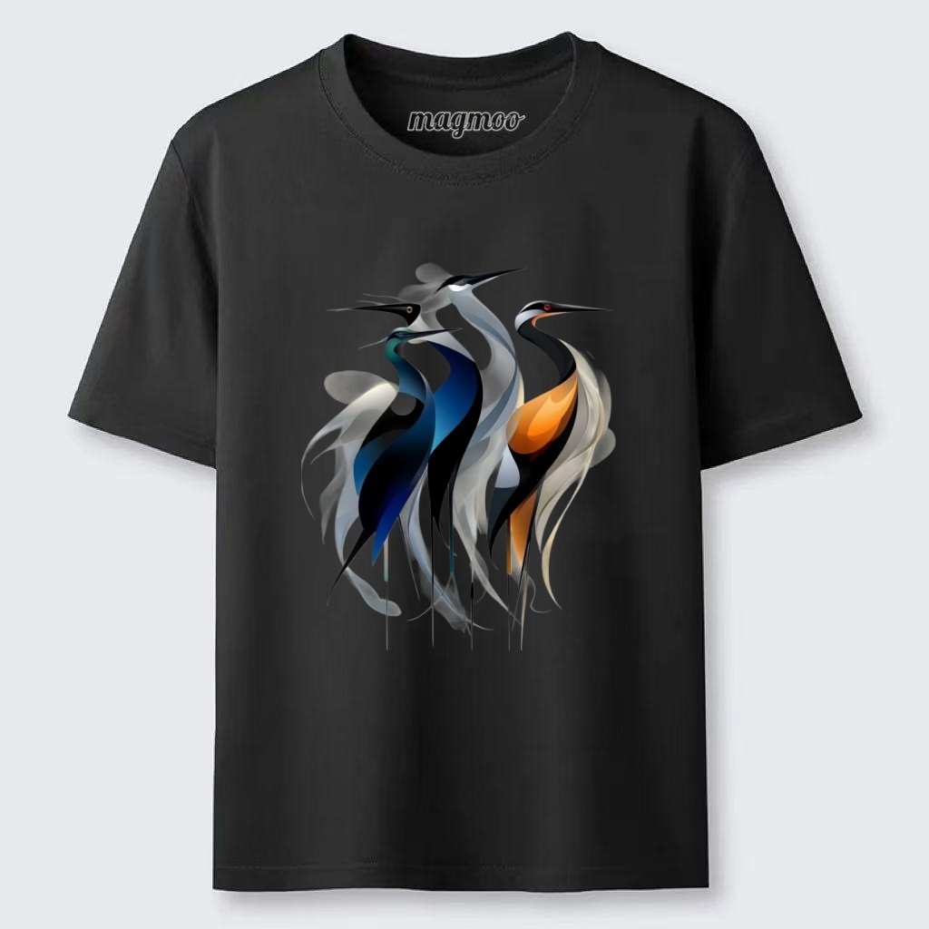 Magmoo Flowing Cranes T-shirt