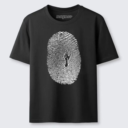 Magmoo Fingerprint Hidden Hand Classic T-shirt