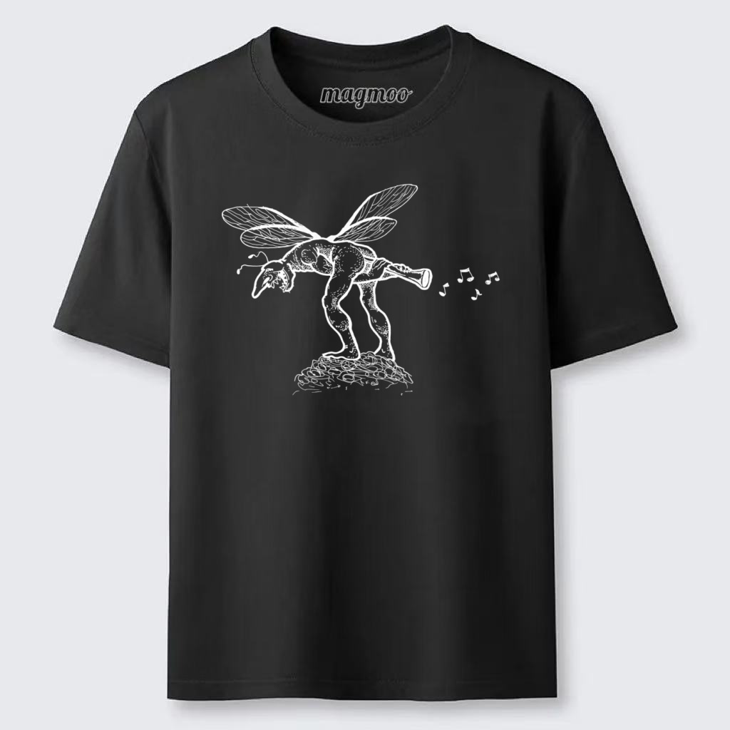 Magmoo Horn Playing Goblin Fairy Classic T-shirt