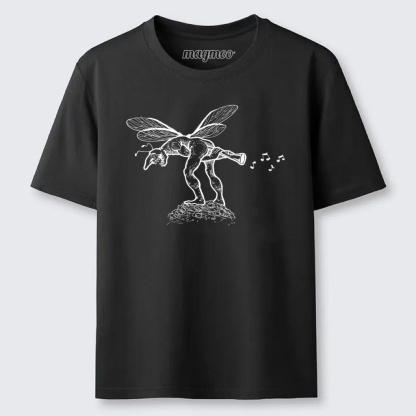Magmoo Horn Playing Goblin Fairy Classic T-shirt