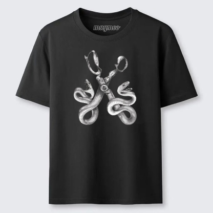 Magmoo Snake Scissors Surreal Classic T-shirt