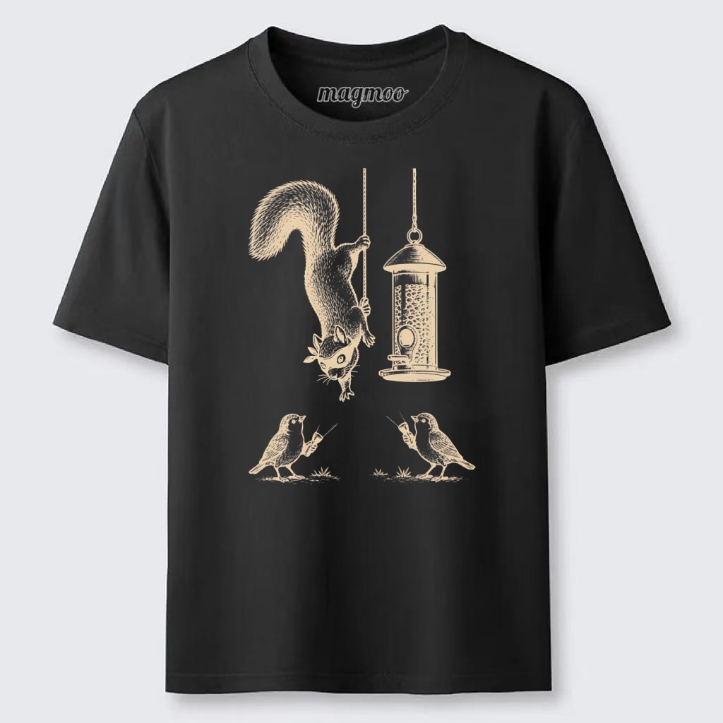 Magmoo Funny Squirrel Birds Classic T-shirt