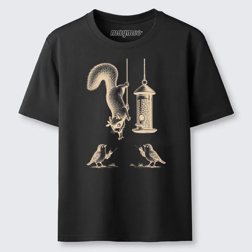 Magmoo Funny Squirrel Birds Classic T-shirt