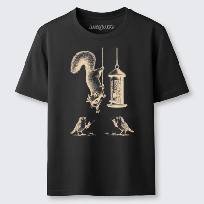 Magmoo Funny Squirrel Birds Classic T-shirt