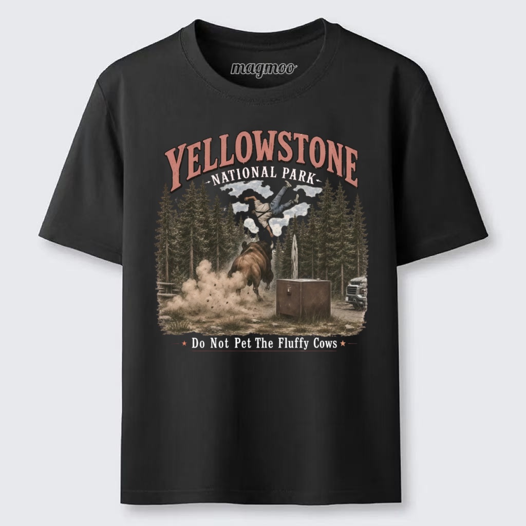 Magmoo Yellowstone Do Not Pet The Fluffy Cows Classic T-shirt