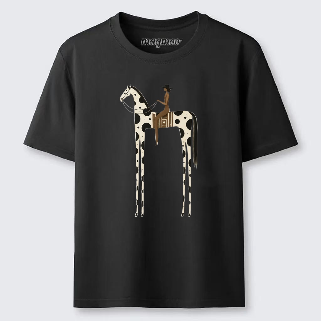 Magmoo Tall Spotted Horse Rider Classic T-shirt