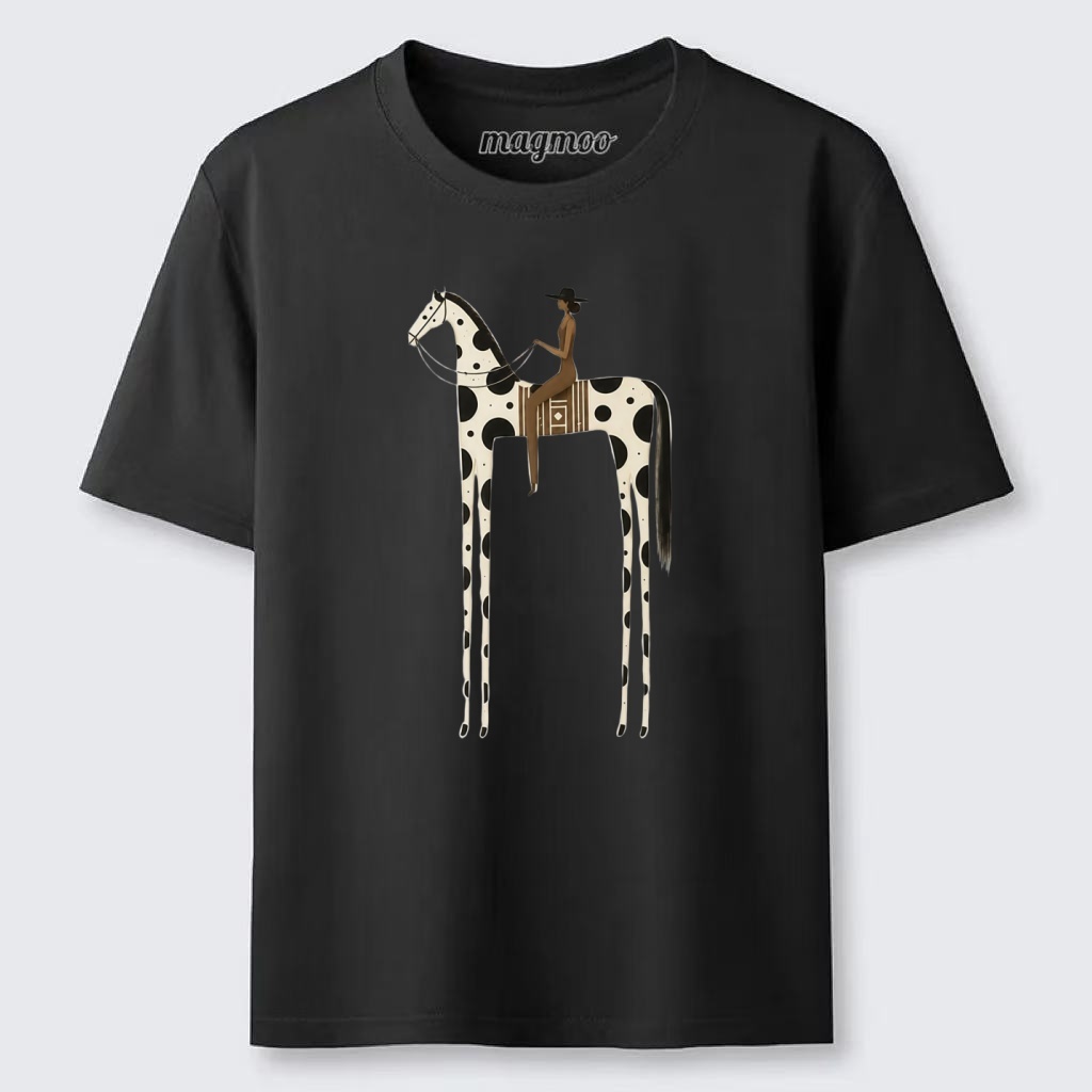 Magmoo Tall Spotted Horse Rider Classic T-shirt