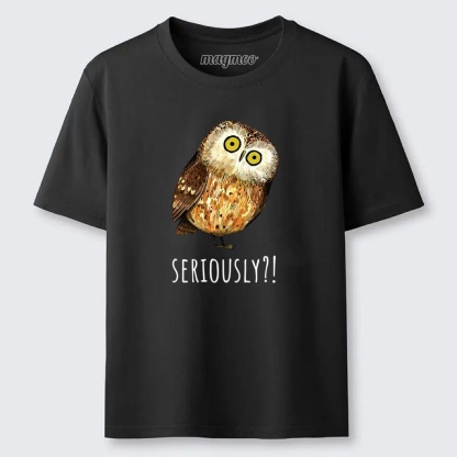 Magmoo Seriously Confused Owl Meme Art Classic T-shirt