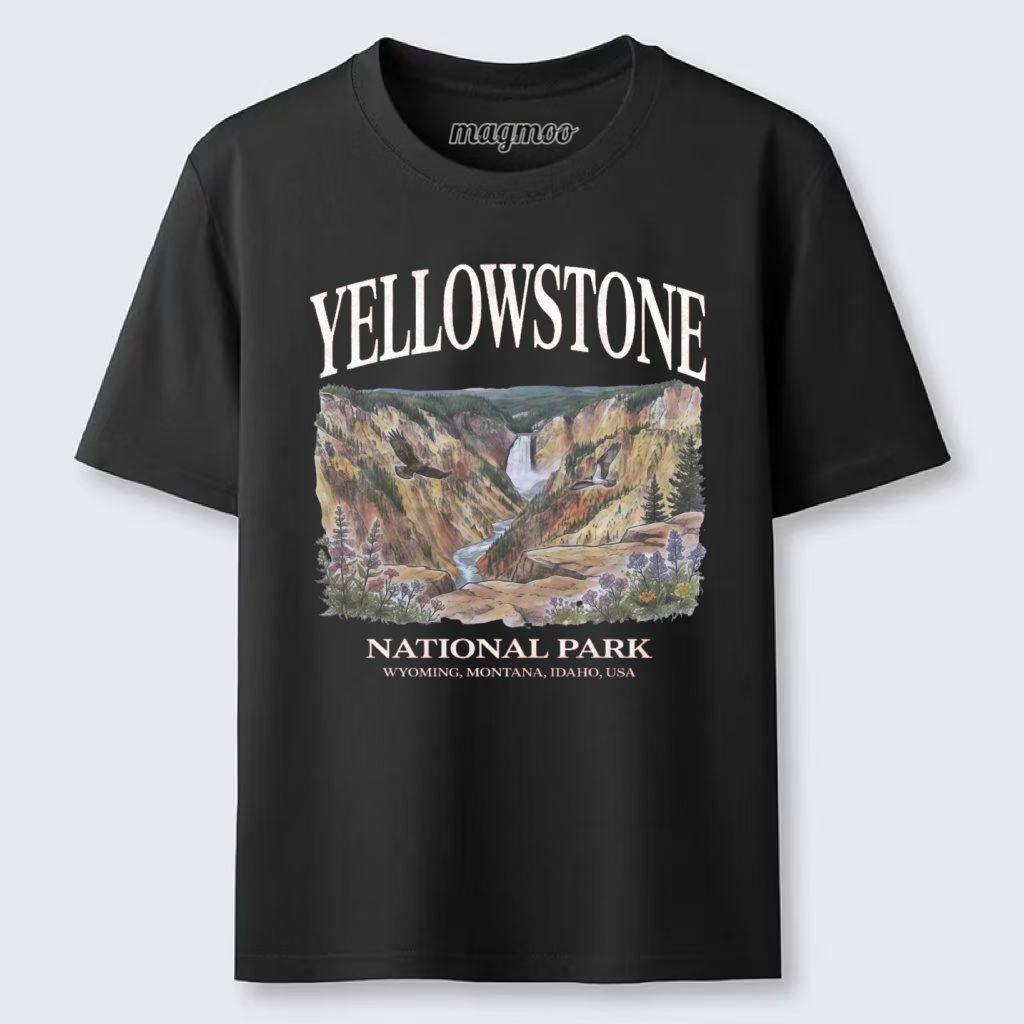 Magmoo Yellowstone National Park Vintage 90s Graphic Classic T-shirt