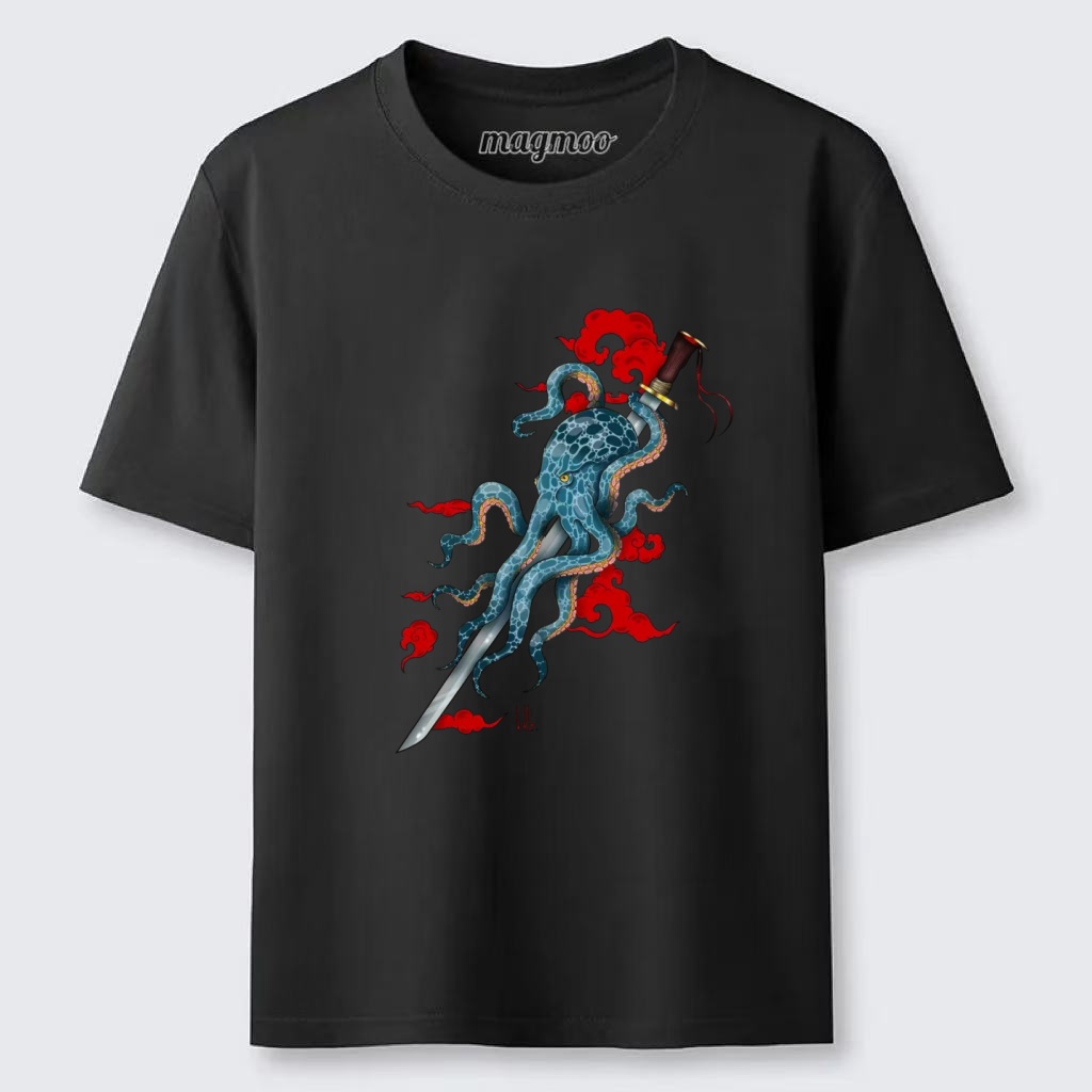 Magmoo Samurai Octopus T-shirt