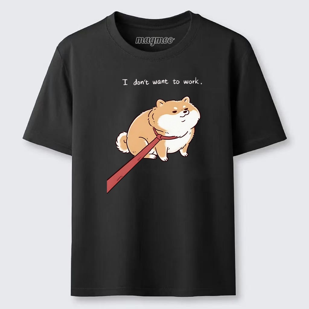 Magmoo Lazy Work Dog Funny Meme Classic T-shirt