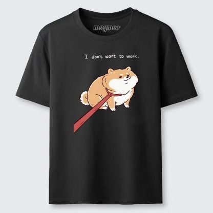 Magmoo Lazy Work Dog Funny Meme Classic T-shirt
