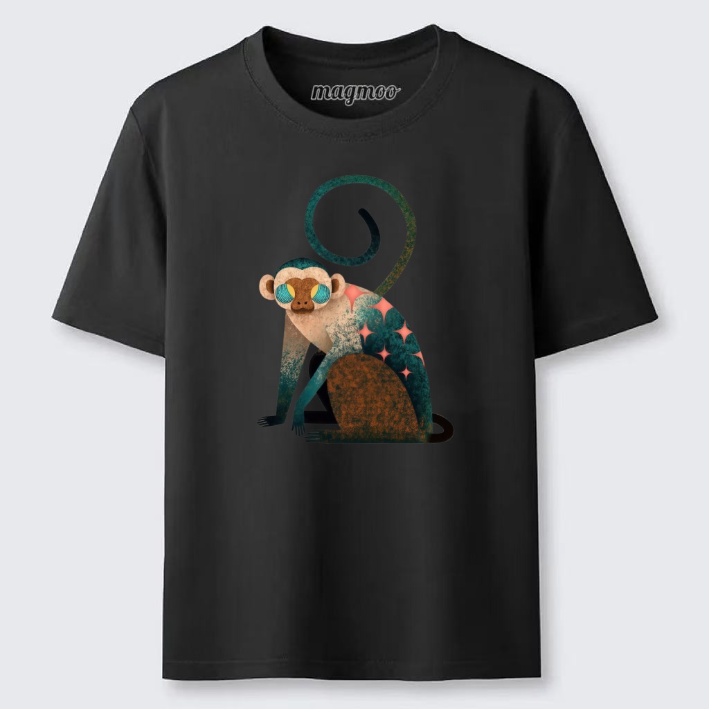 Magmoo Retro Star Monkey Classic T-shirt