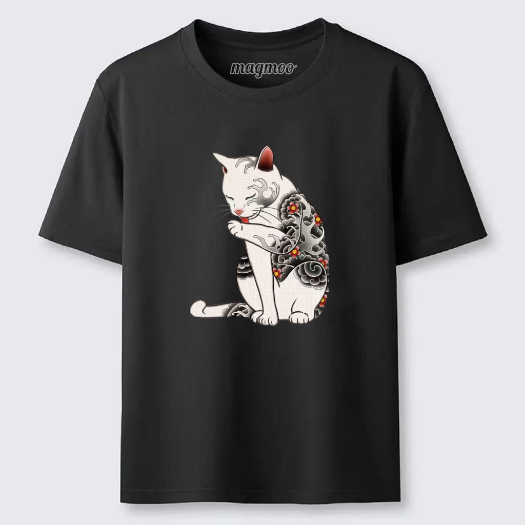 Magmoo Tattoo Yakuza Cat T-shirt
