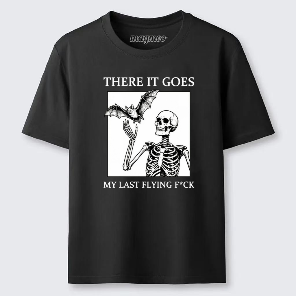 Magmoo Funny Skeleton Bat Meme Classic T-shirt