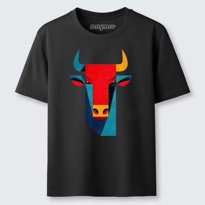 Magmoo Geometric Bull Head Art Classic T-shirt