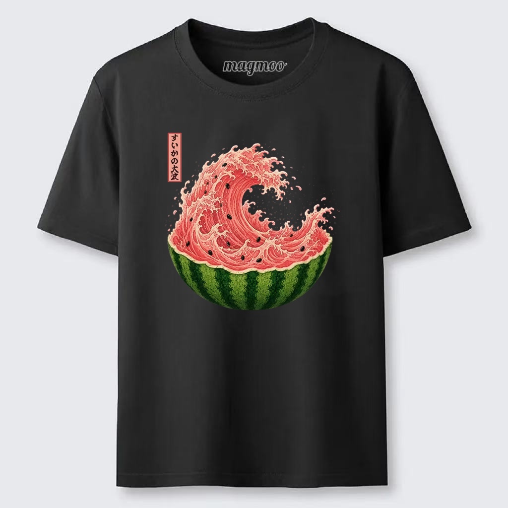 Magmoo Watermelon Wave Summer Ukiyo Art Classic T-shirt