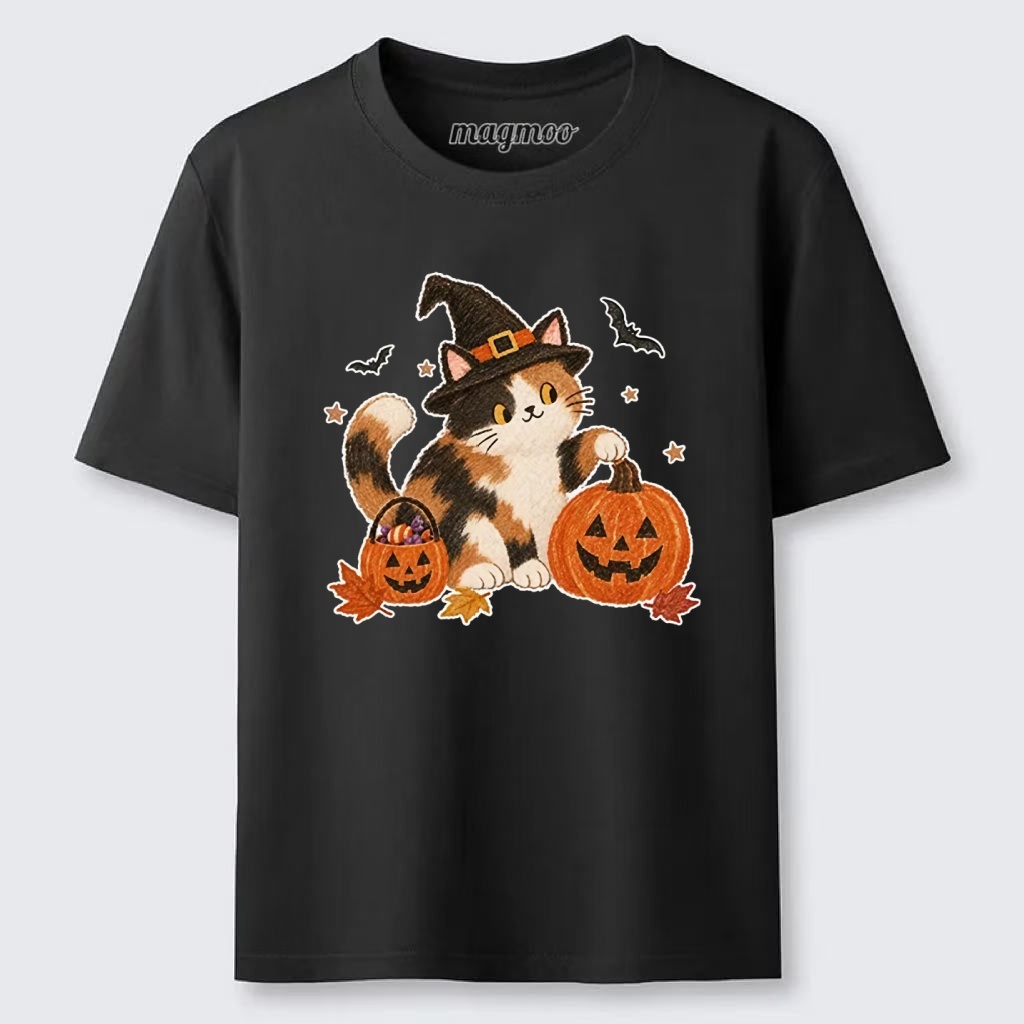 Magmoo Halloween Pumpkin Cat Meme Classic T-shirt