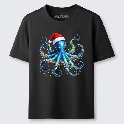 Magmoo Christmas Octopus Lights Classic T-shirt