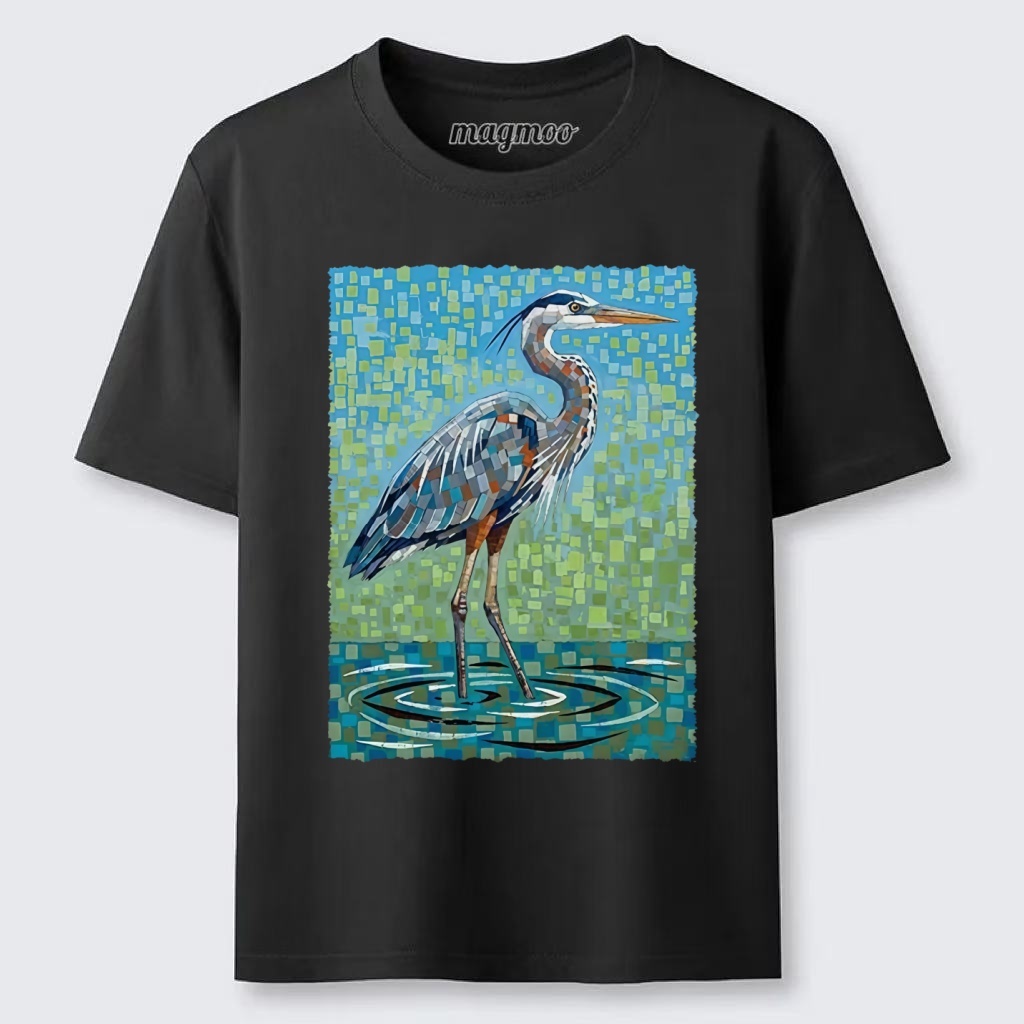 Magmoo Color Block Heron Classic T-shirt