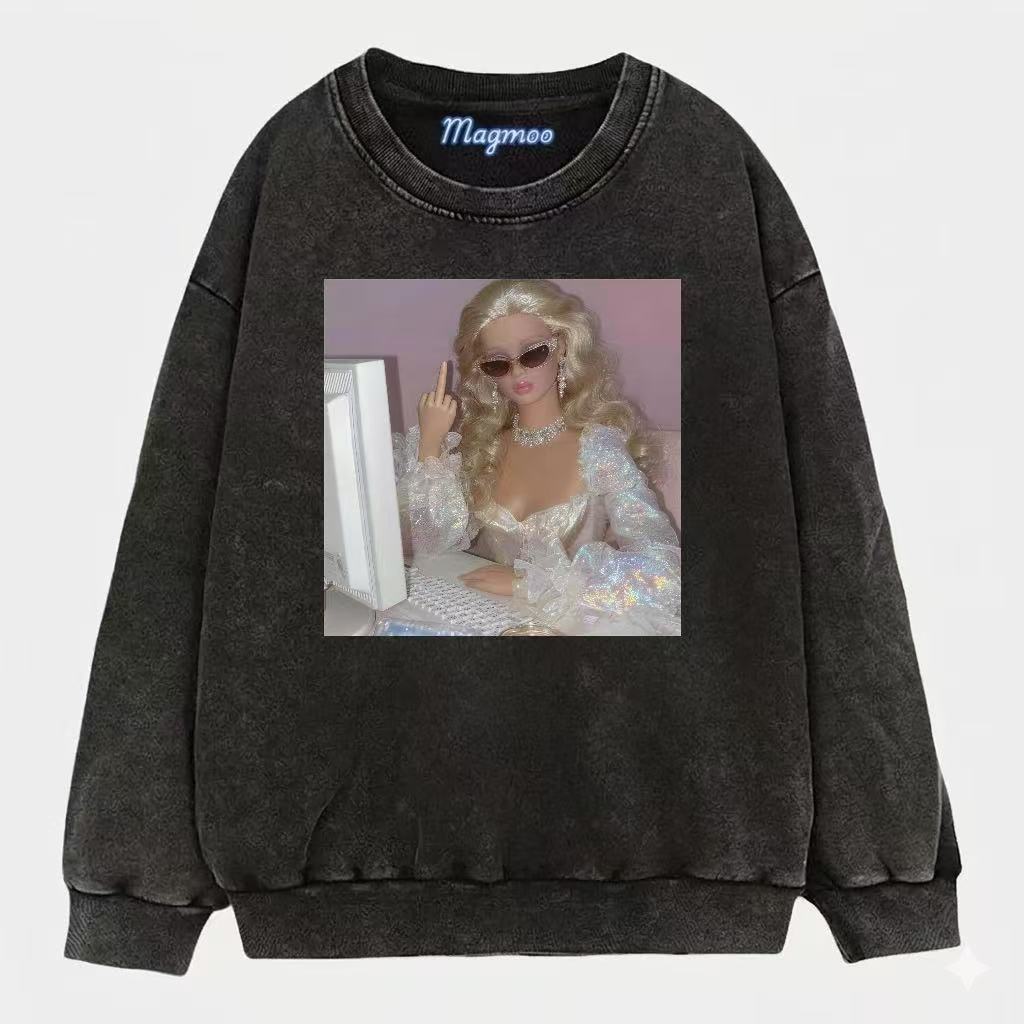 Funny Doll Face Girl Meme Shirt