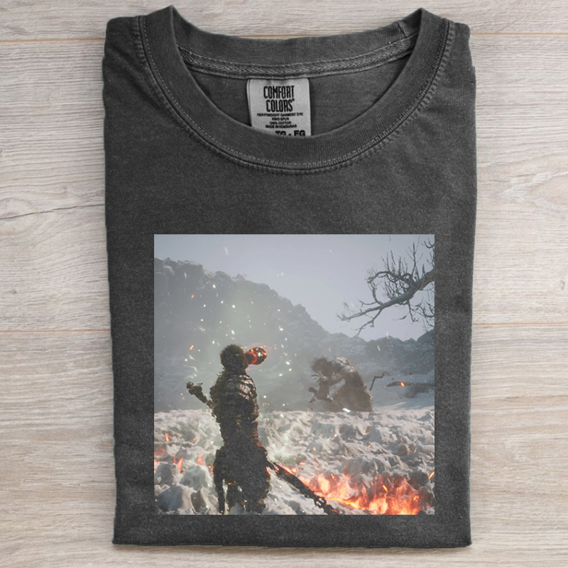 Retro Wukong Game Graphic T-Shirt-Magmoo