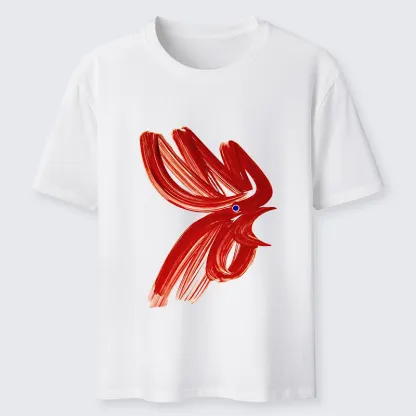 Magmoo Calligraphy Art Chicken Classic T-Shirt-Magmoo