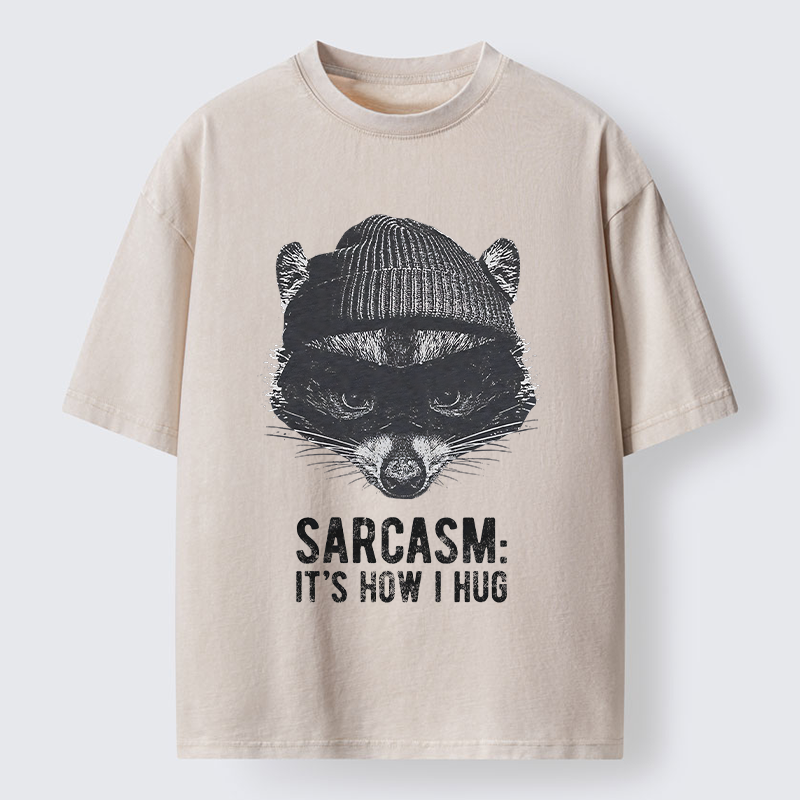 Magmoo Raccoon's Sarcasm Washed T-Shirt