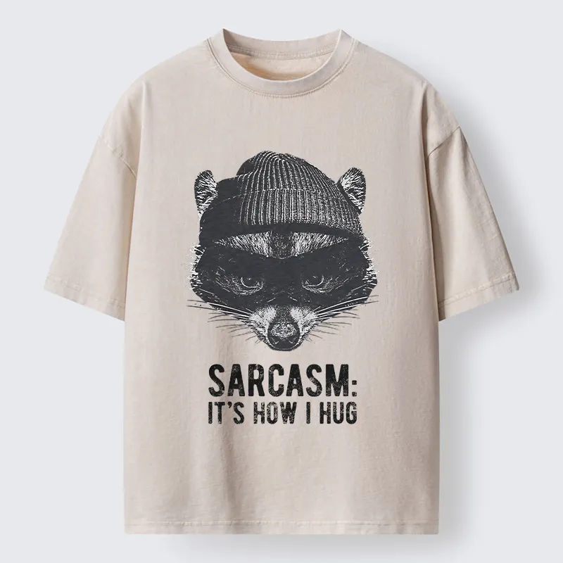 Magmoo Raccoon's Sarcasm Washed T-Shirt