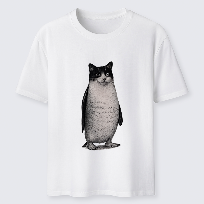Magmoo Penguin Cat Classic T-Shirt-Magmoo
