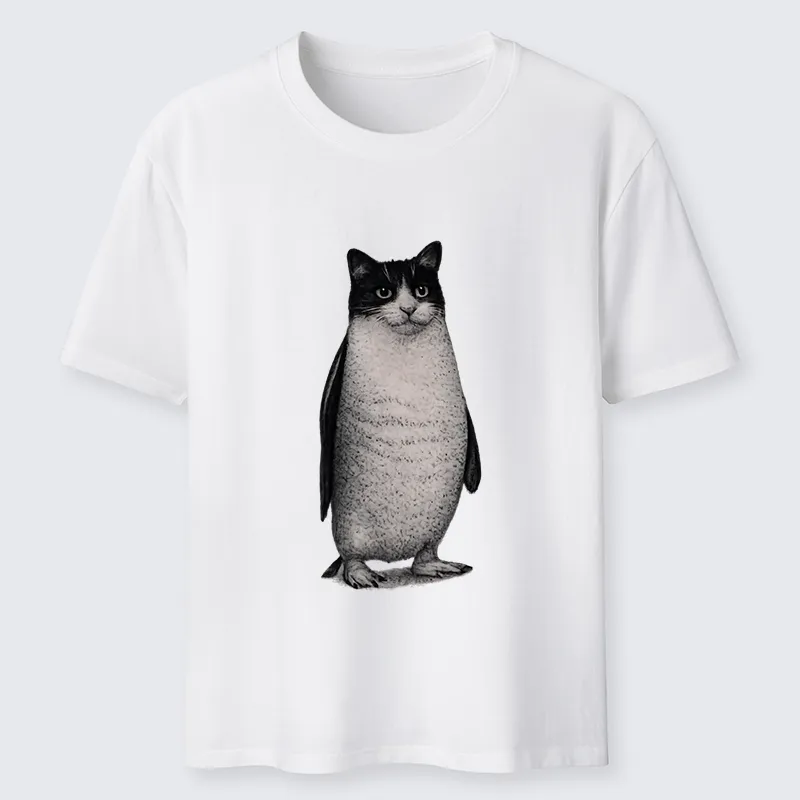 Magmoo Penguin Cat Classic T-Shirt-Magmoo