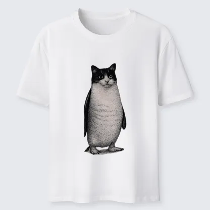 Magmoo Penguin Cat Classic T-Shirt-Magmoo