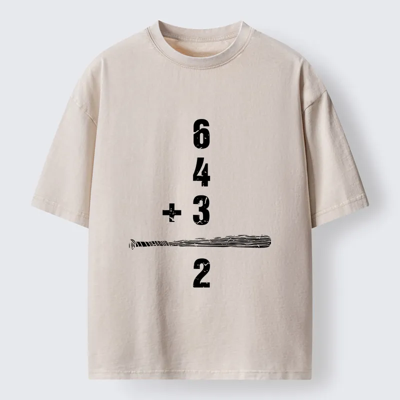 Magmoo Baseball Double Kill Washed T-Shirt-Magmoo