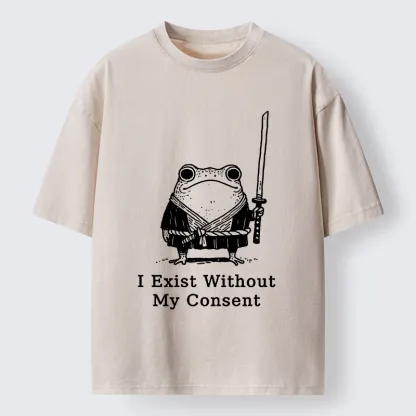 Magmoo Frog That Rebel Washed T-Shirt-Magmoo