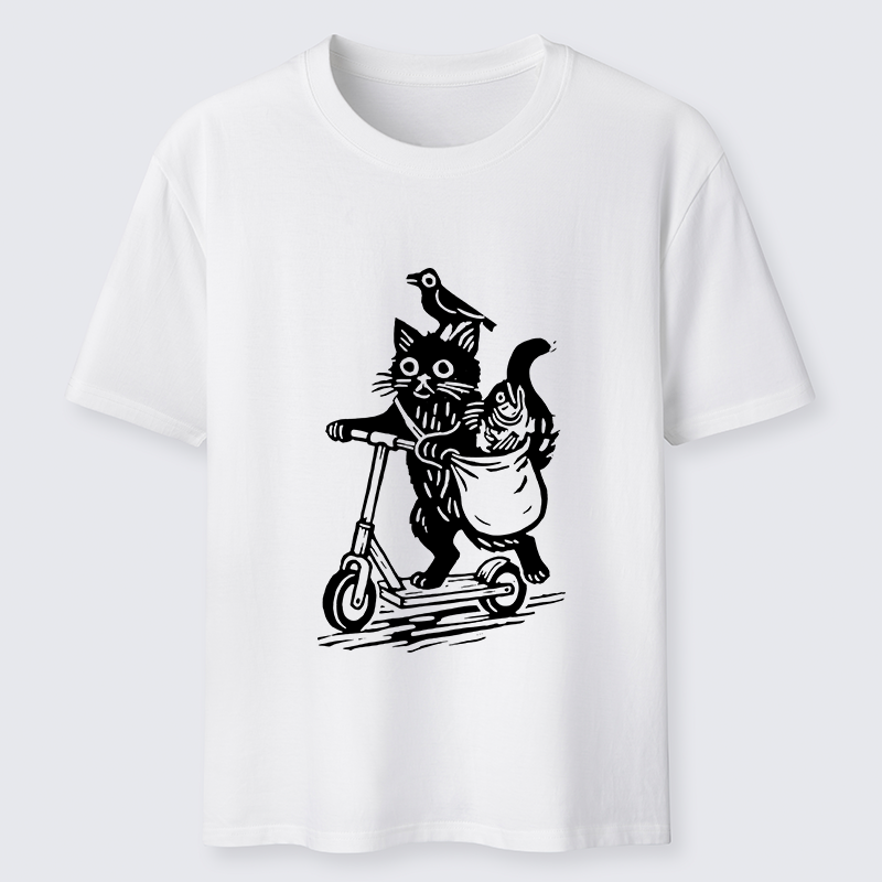 Magmoo Cat Skateboarding Japan Classic T-Shirt-Magmoo