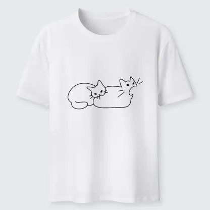 Magmoo Cat Bites Cat Classic T-Shirt-Magmoo