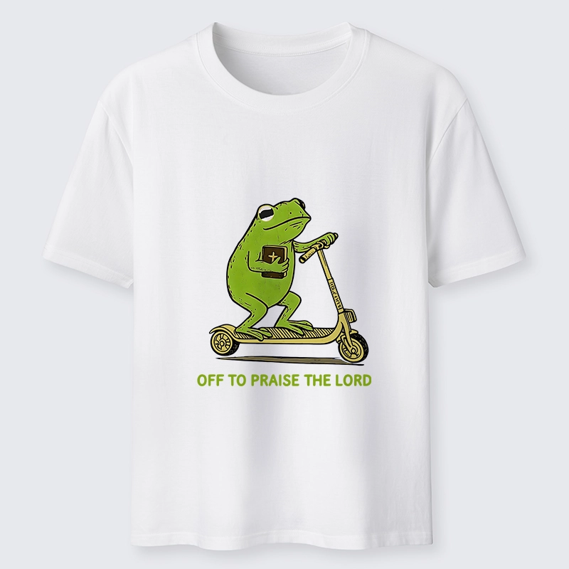 Magmoo Frog Went To Praise God Classic T-Shirt-Magmoo