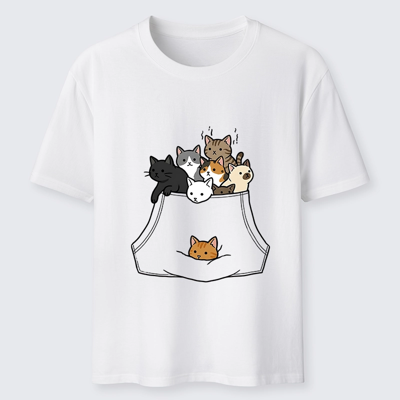 Magmoo Cats With Pockets Full Classic T-Shirt-Magmoo